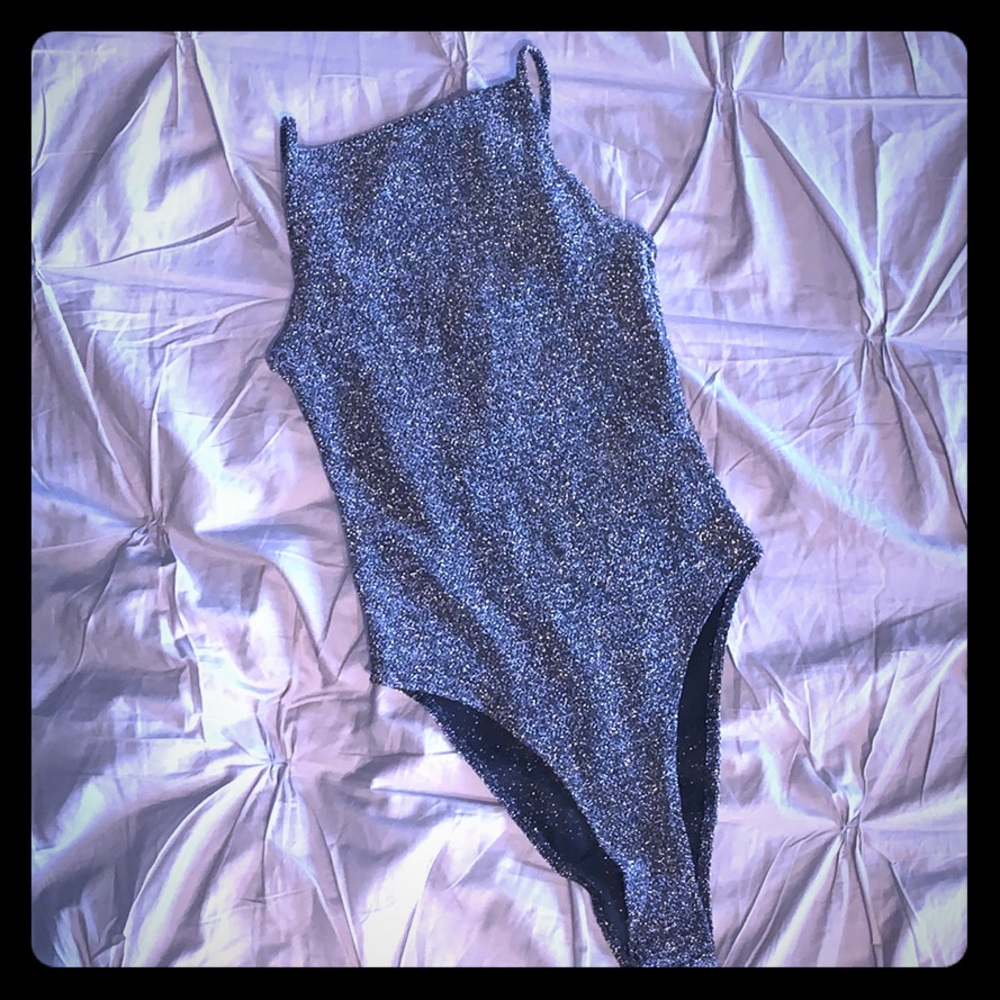 Silver Sparkly Bodysuit